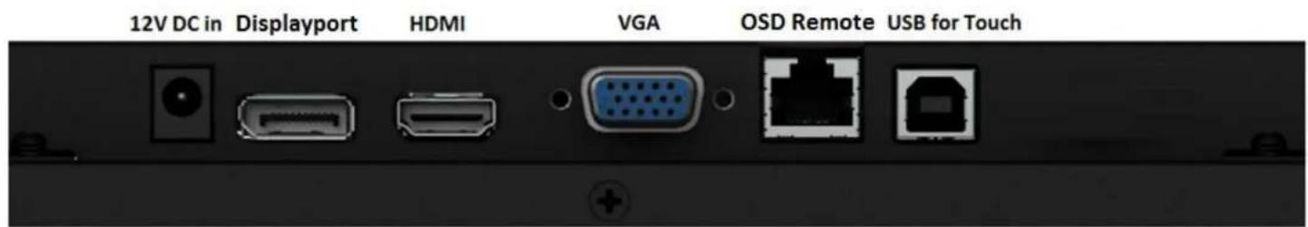 ELO 2495L - Panneau de connecteurs et interfaces - 2