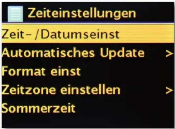 Telestar DABMAN i500 BT - Réglage heures / date - 1