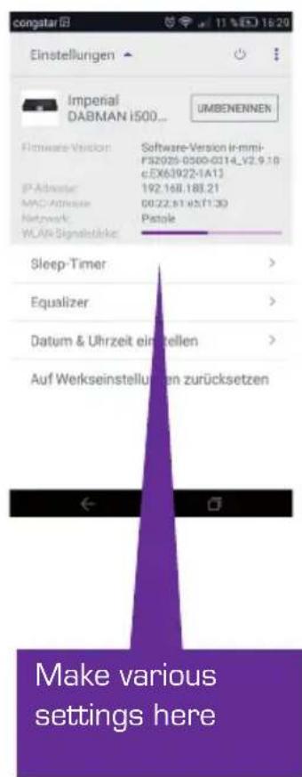 Telestar DABMAN i500 BT - Operating via UNDOK app - 2