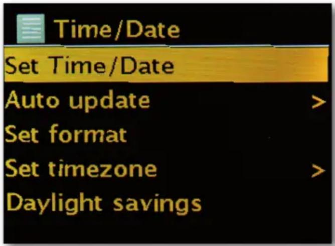 Telestar DABMAN i500 BT - Tijd-/Datuminst - 1