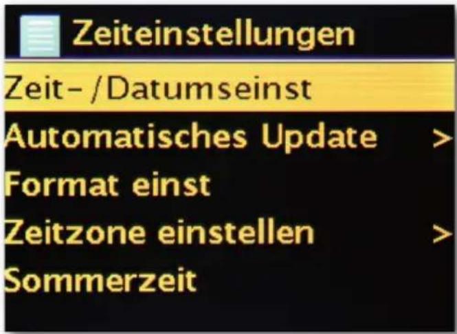 Telestar DABMAN i500 BT - Zeit-/Datumseinst - 1