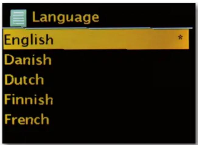 Telestar DABMAN i500 BT - Language - 2