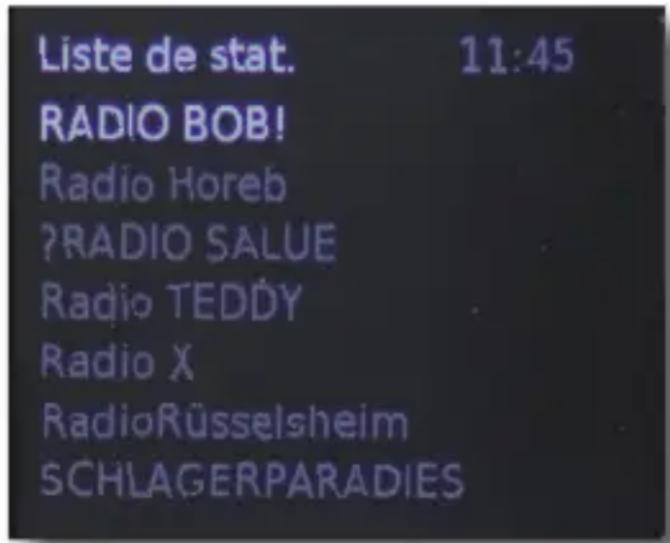 Telestar DABMAN d10 - Liste d'émetteurs - 1