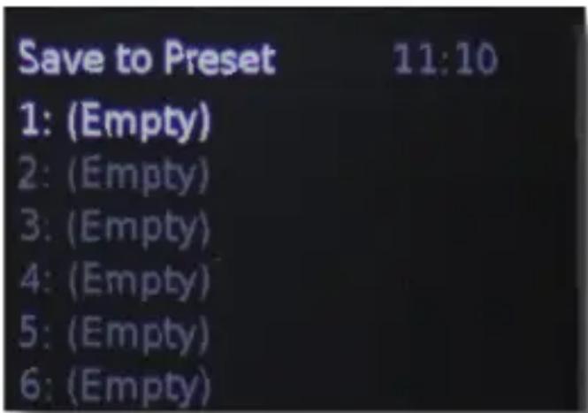 Telestar DABMAN d10 - Storing a favorite station (PRESET) - 1