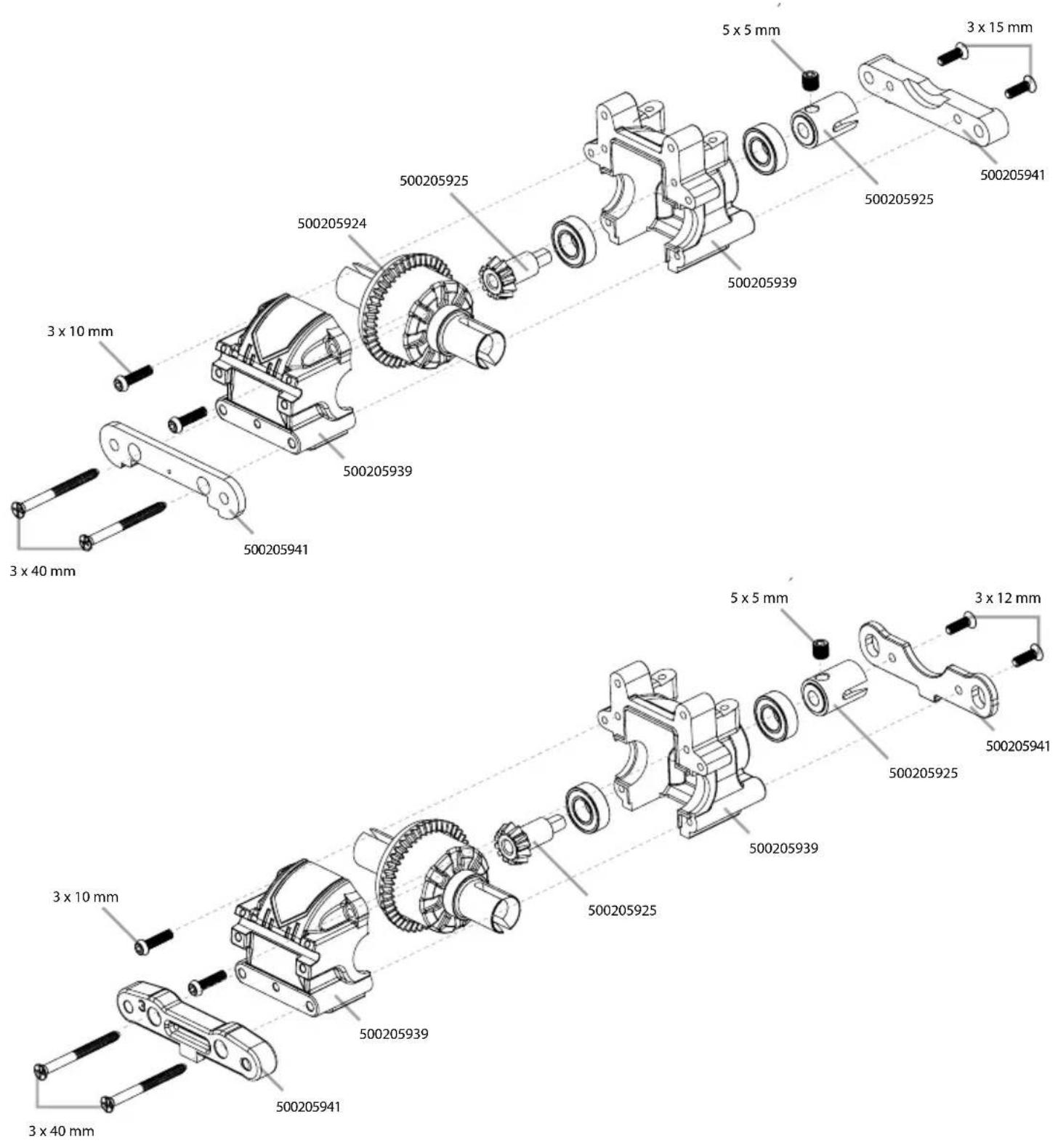 Carson Virus Race 4.1 - VORDERES DIFFERENZIAL • FRONT DIFFERENTIAL - 1
