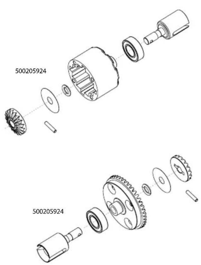 Carson Virus Race 4.1 - DIFFERENZIAL VORNE / HINTEN • DIFFERENTIAL FRONT / REAR - 1