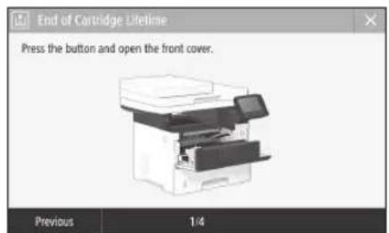 CANON imageCLASS D1620 - Replacing the Toner Cartridge - 1