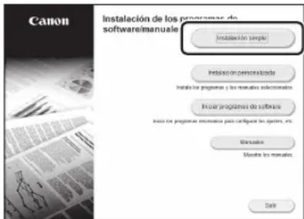 CANON imageCLASS D1620 - Instalar el software - 2