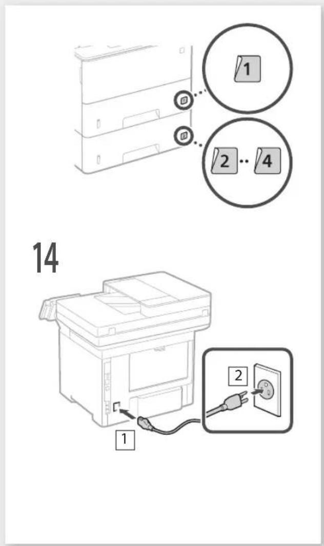 CANON imageCLASS D1620 - Install the paper feeder (optional). - 8