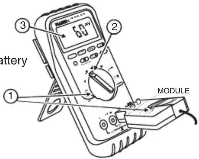 battery 1 2 3 6.0 mV MODULE