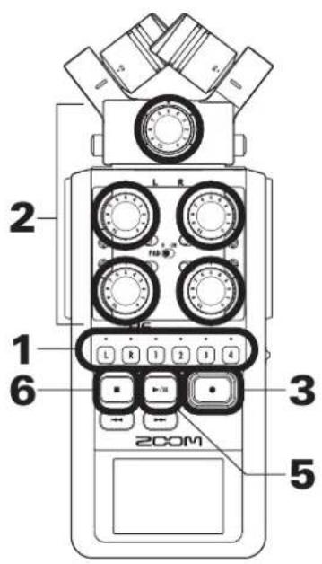 ZOOM H6 - Enregistrement de base - 1