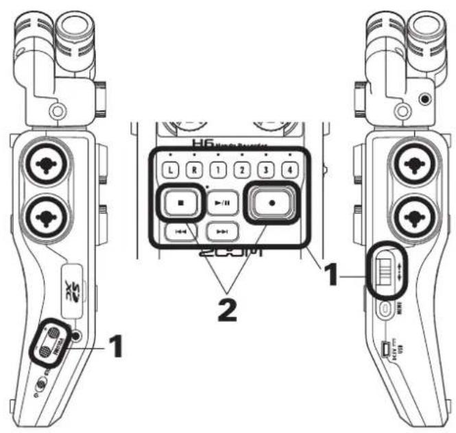 ZOOM H6 - Lecture de base - 1