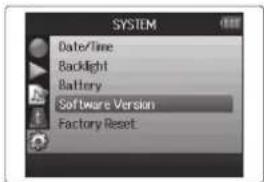 ZOOM H6 - Vérification des versions de firmware - 2