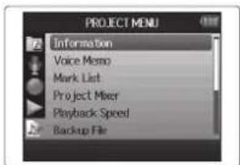 ZOOM H6 - Pressez Ⓑ MENU. - 2