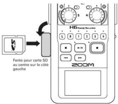 ZOOM H6 - Chargement d'une carte SD - 1