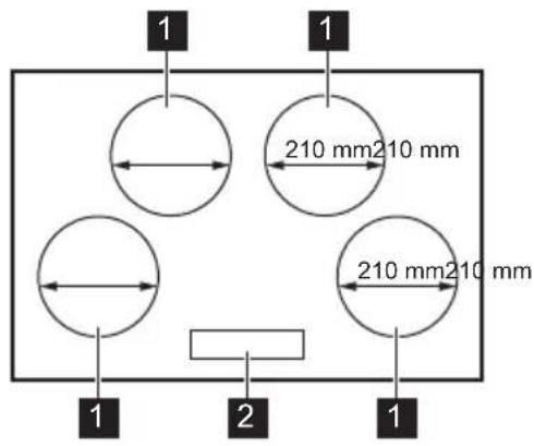 ZANUSSI ZIT8470XB - DESCRIPTION DE LA TABLE DE CUISSON - 1