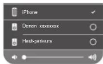 DENON DHTS516H - Tapez sur l'icône AirPlay. - 1