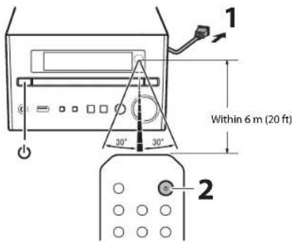 YAMAHA MCRB270D - Turning on the power - 1