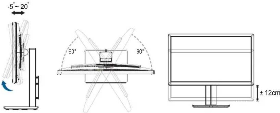 ASUS PB278QV - Réglage du moniteur - 1