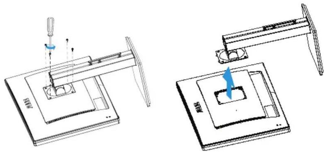 ASUS PB278QV - Pour démonter le bras/le support - 2