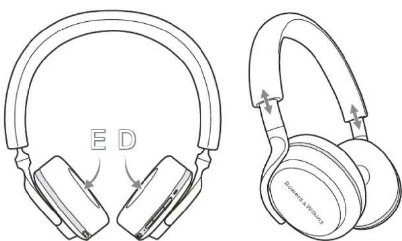 BOWERS & WILKINS PX5 - Utilizar os auscultadores - 2