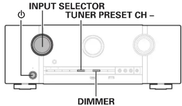 MARANTZ SR5014 - Réinitialisation des réglages du réseau - 1