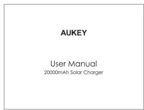 Aukey 20000mAh Solar Charger - 2
