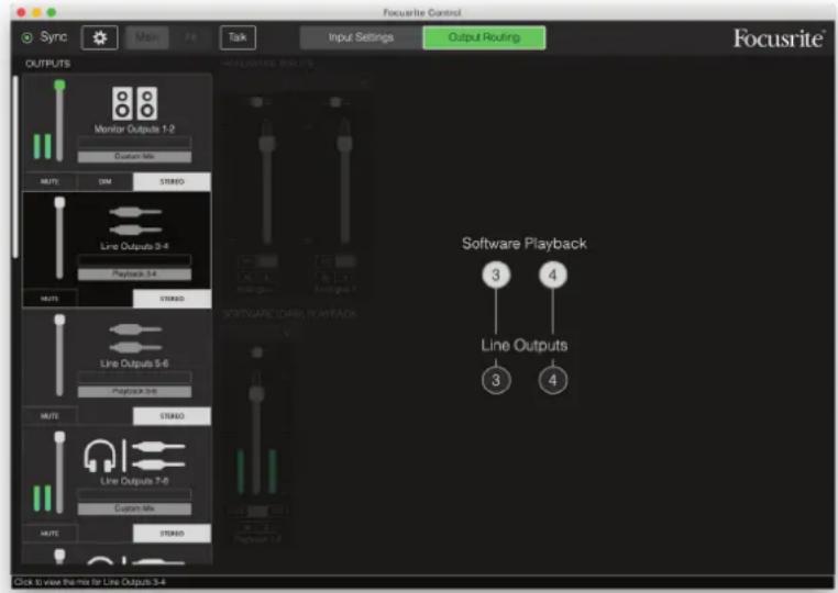 FOCUSRITE Scarlett 4i4 - La section de sortie - 4