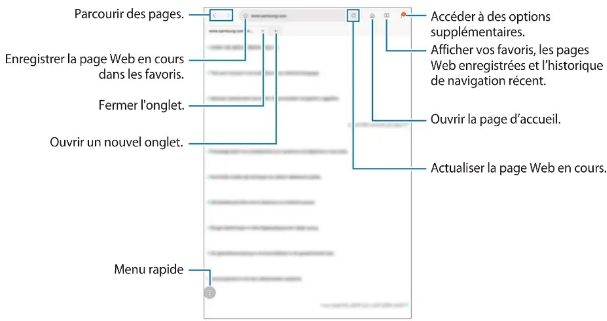 SAMSUNG Galaxy Tab A8 - Parcourir des pages Web - 1