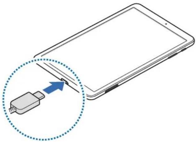 SAMSUNG Galaxy Tab A8 - Charger la batterie - 4