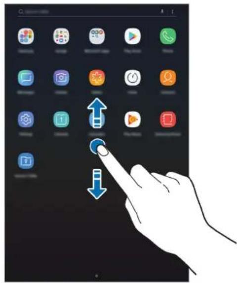 SAMSUNG Galaxy Tab A8 - Passer de l'écran d'accueil à la liste des applications - 2