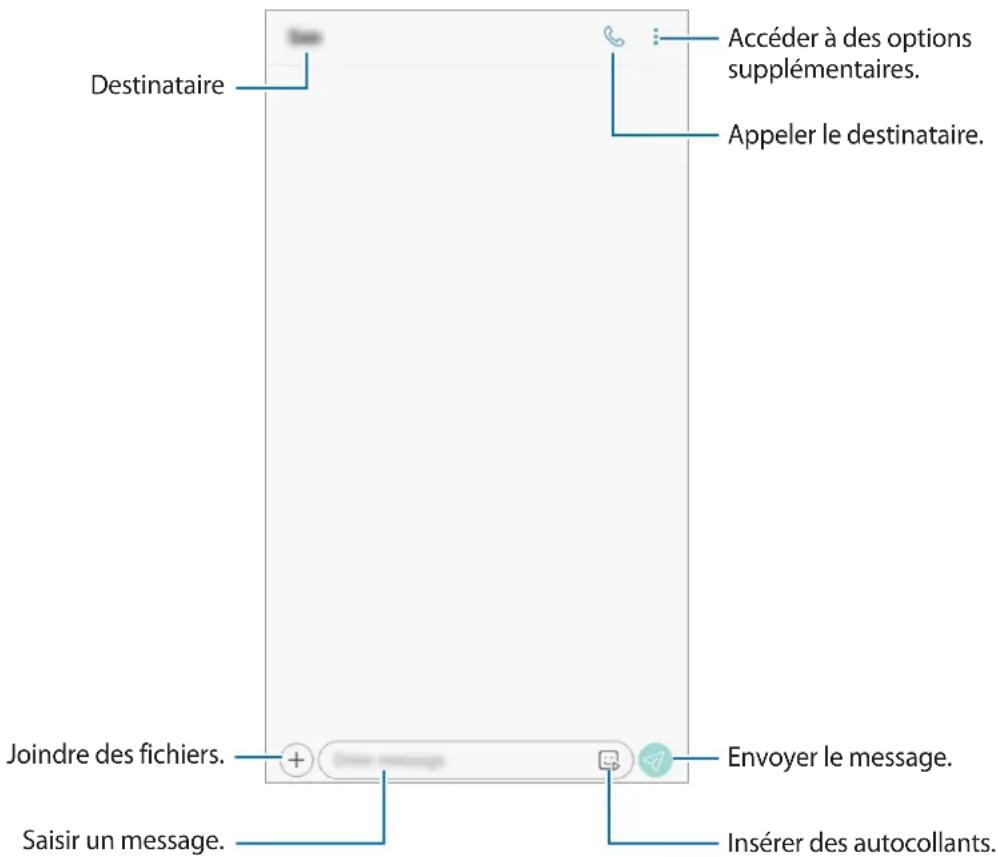 SAMSUNG Galaxy Tab A8 - Envoyer des messages - 2