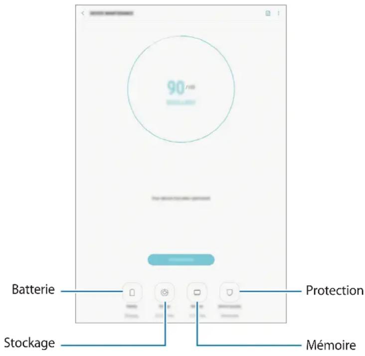 SAMSUNG Galaxy Tab A8 - Maintenance de l'appareil - 1