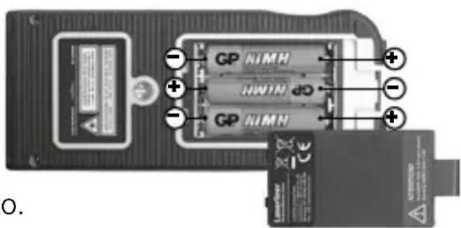 Laserliner DistanceMaster Vision - Poner las pilas recargables - 1