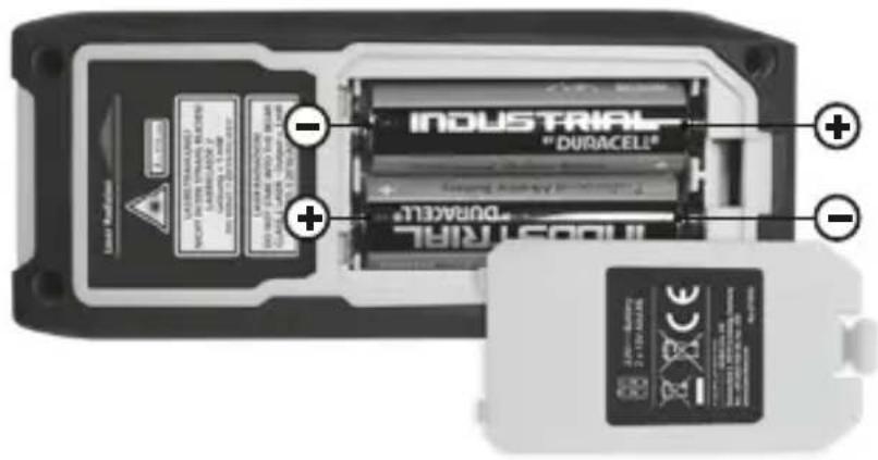Laserliner LaserRangeMaster Gi5 - Batterijplaatsen - 1