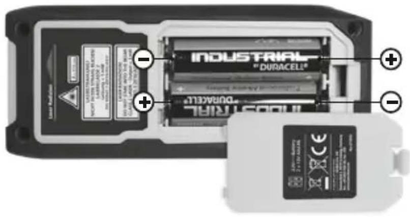 Laserliner LaserRangeMaster Gi5 - Satt i batterierna - 1