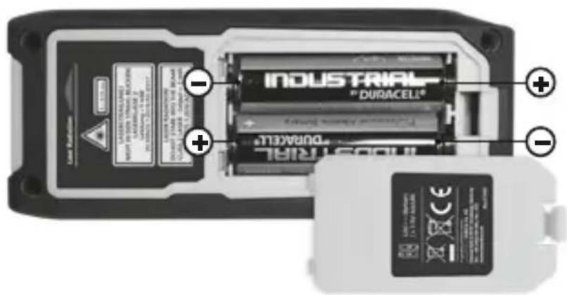 Laserliner LaserRangeMaster Gi5 - Zakladanie baterii - 1