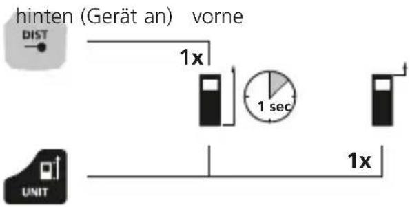 Laserliner LaserRangeMaster Gi5 - Messebene (Referenz) umschalten: - 1
