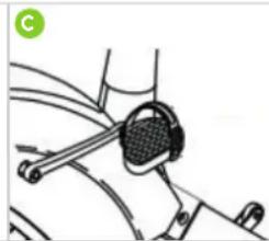 VirtuFit HTR 2.0 - Um die Fufschlaufen einzustellen, gehen Sie wie folgt vor: - 3