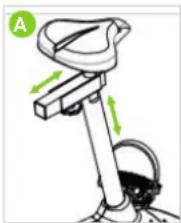 VirtuFit HTR 2.0 - Volg onderstaande stappen om de voetriemen te verstellen: - 1