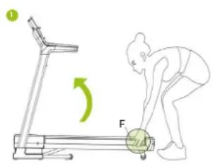 VirtuFit Elite TR500i - ANLEITUNG ZUM FALTEN UND ENTFALTEN - 1