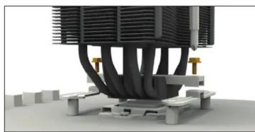 Be Quiet! Dark Rock 4 - Installation des supports de montage - 3