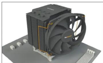 Be Quiet! Dark Rock 4 - Installation des supports de montage - 4