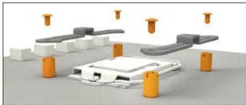 Be Quiet! Dark Rock 4 - Installation des supports de montage - 1