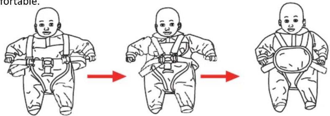 Topmark Xavi - WARNING: ALWAYS USE THE CROTCH STRAP WITH SAFETY BELTS. - 1