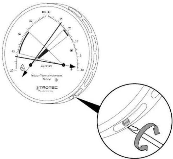 TROTEC BZ20M - Étalonnage de l'hygromètre - 1