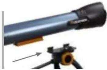 CELESTRON Inspire 100mm AZ - To attach the telescope tube to your tripod and mount: - 1