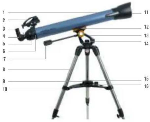 CELESTRON Inspire 100mm AZ - PARTS LIST - 1
