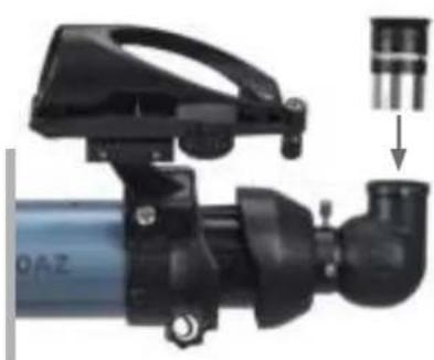 CELESTRON Inspire 100mm AZ - Per installare l'oculare: - 1