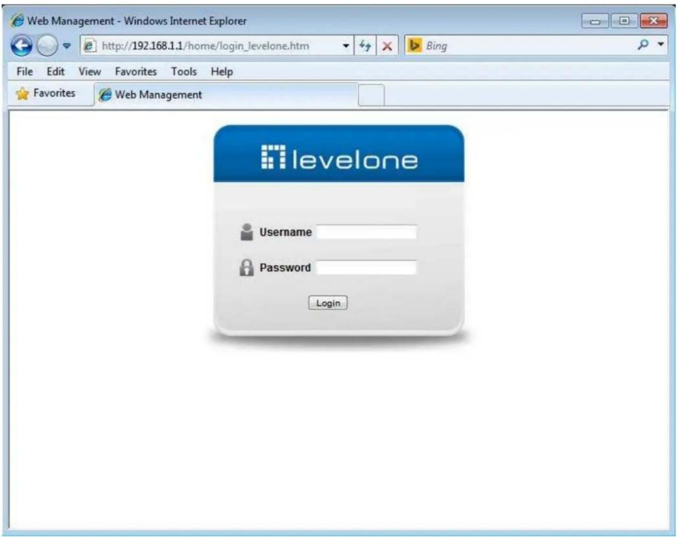 LEVELONE GEL2861 - Iniciar sesión en el equipo - 1